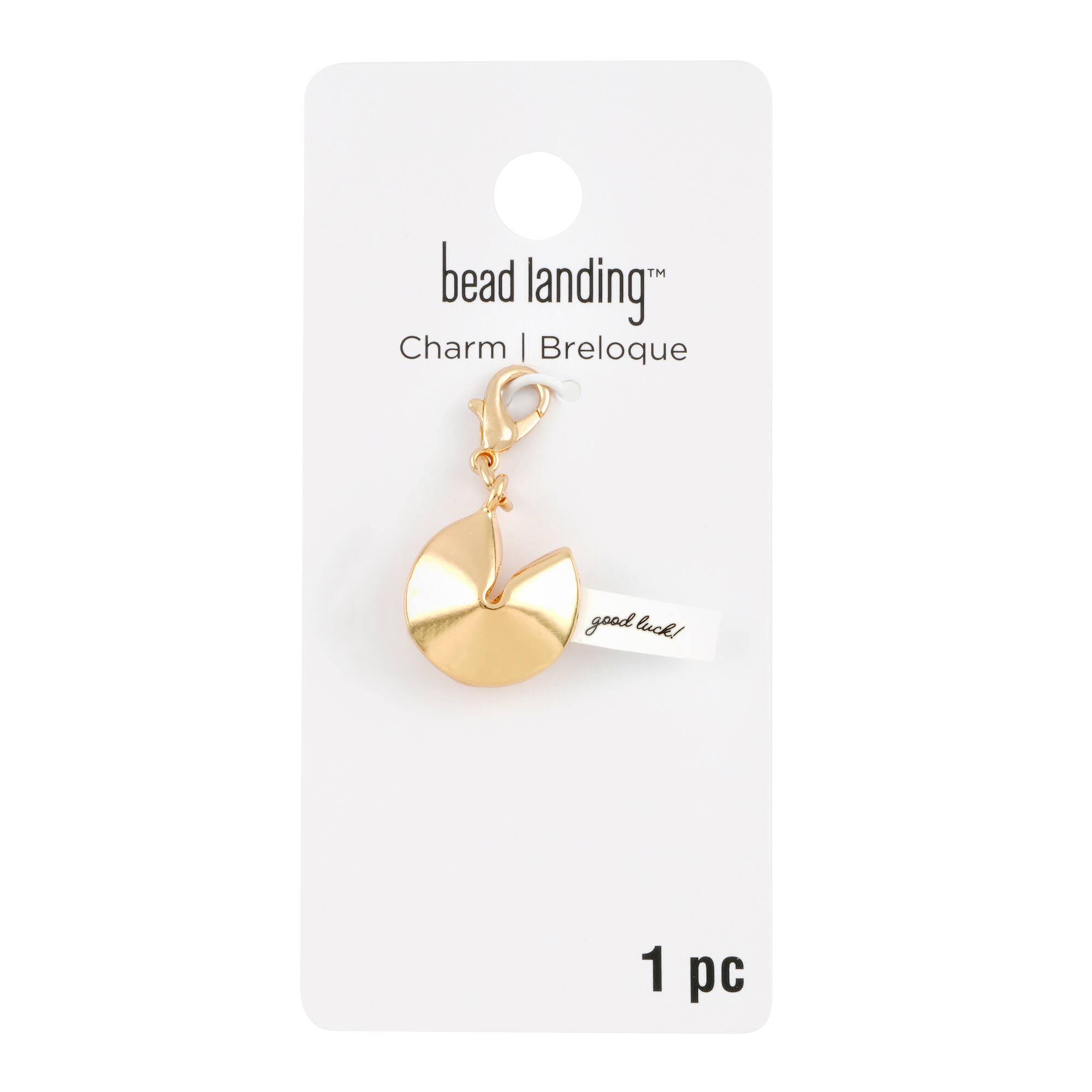 12 Pack: Gold Fortune Cookie Charm by Bead Landing™